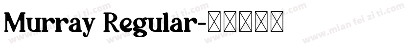Murray Regular字体转换